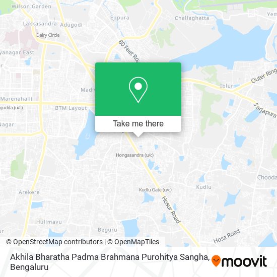 Akhila Bharatha Padma Brahmana Purohitya Sangha map