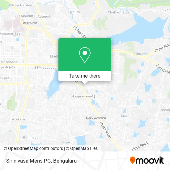 Sirinivasa Mens PG map