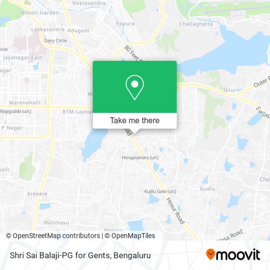 Shri Sai Balaji-PG for Gents map