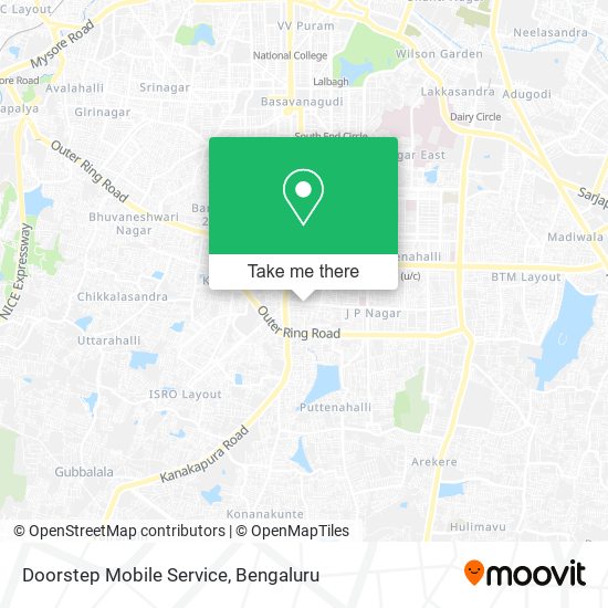 Doorstep Mobile Service map