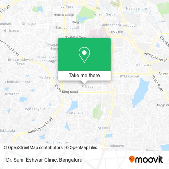 Dr. Sunil Eshwar Clinic map