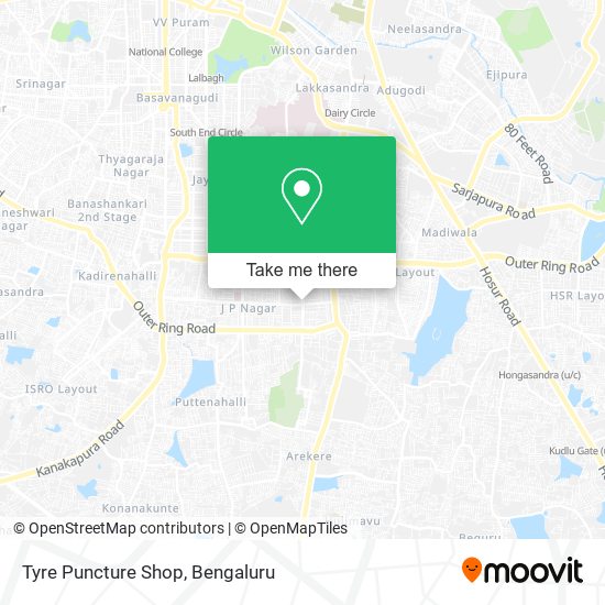 Tyre Puncture Shop map
