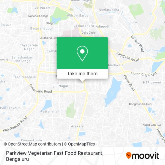 Parkview Vegetarian Fast Food Restaurant map