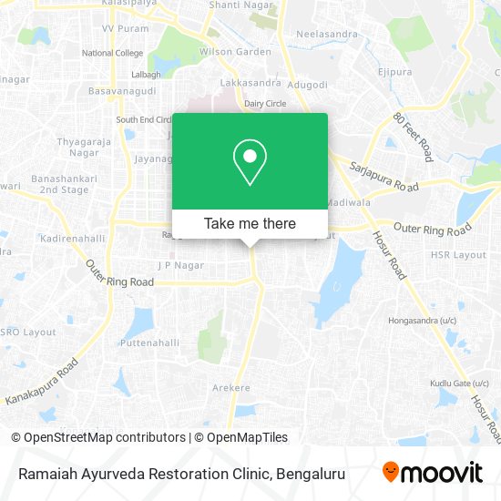 Ramaiah Ayurveda Restoration Clinic map