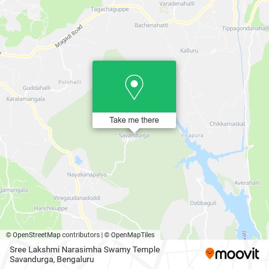 Sree Lakshmi Narasimha Swamy Temple Savandurga map