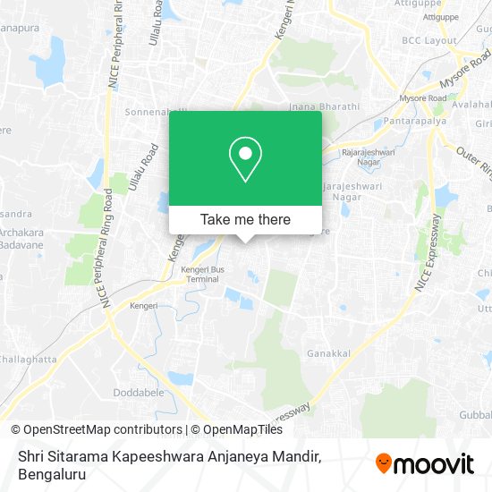 Shri Sitarama Kapeeshwara Anjaneya Mandir map