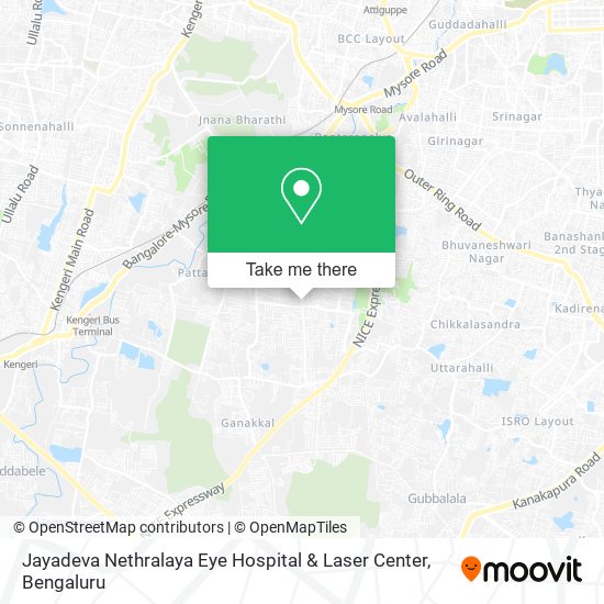 Jayadeva Nethralaya Eye Hospital & Laser Center map