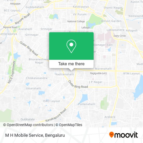 M H Mobile Service map