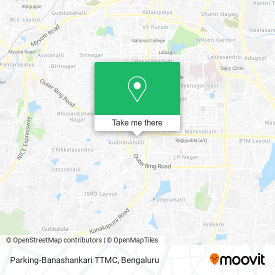 Parking-Banashankari TTMC map