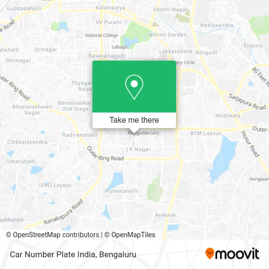 Car Number Plate India map