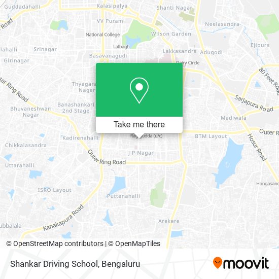 Shankar Driving School map