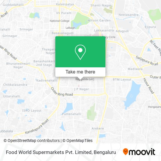 Food World Supermarkets Pvt. Limited map