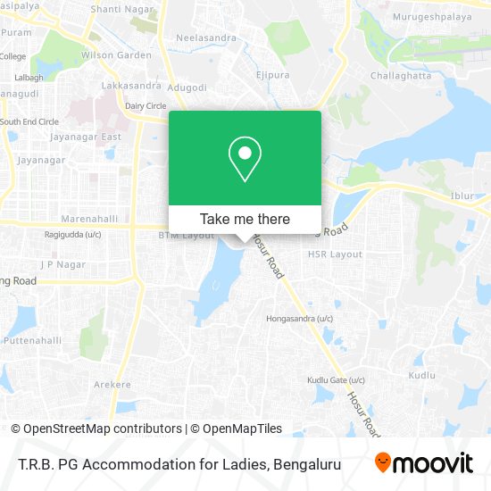 T.R.B. PG Accommodation for Ladies map