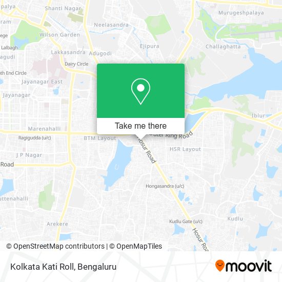 Kolkata Kati Roll map