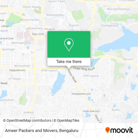 Ameer Packers and Movers map