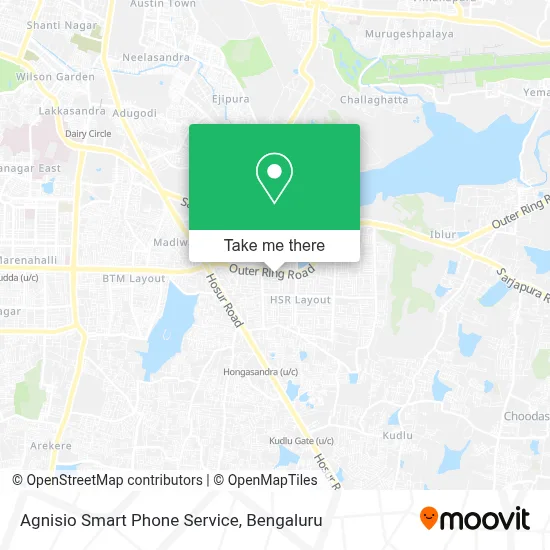 Agnisio smart Phone Service map