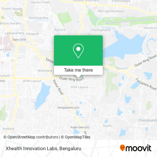Xhealth Innovation Labs map