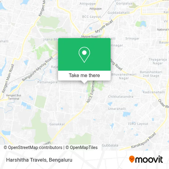 Harshitha Travels map