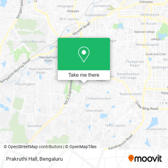 Prakruthi Hall map