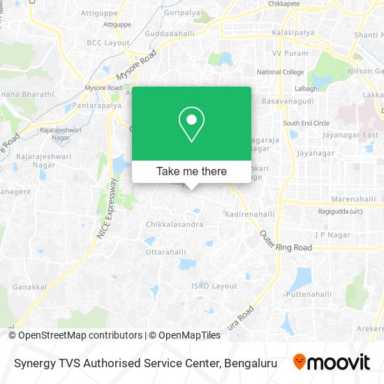 Synergy TVS Authorised Service Center map