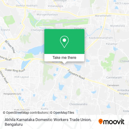 Akhila Karnataka Domestic Workers Trade Union map