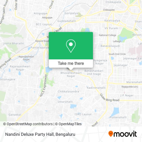 Nandini Deluxe Party Hall map