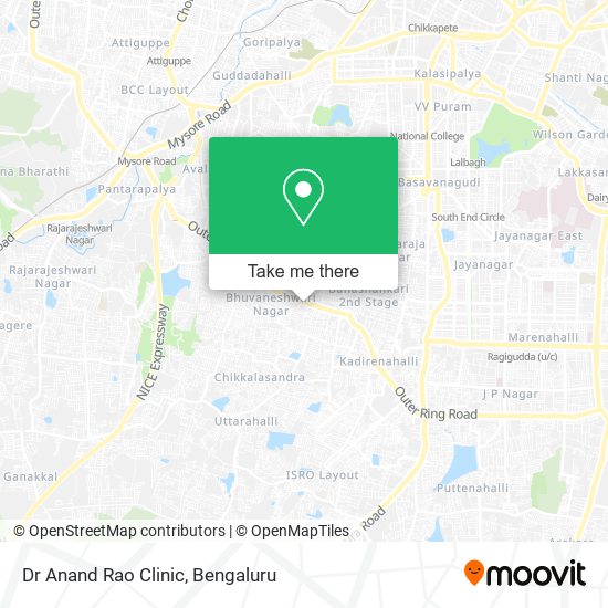 Dr Anand Rao Clinic map