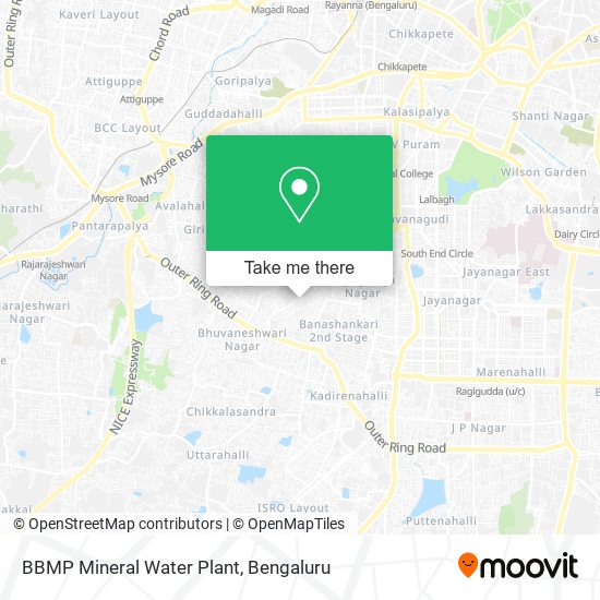 BBMP Mineral Water Plant map