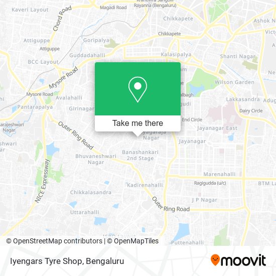 Iyengars Tyre Shop map