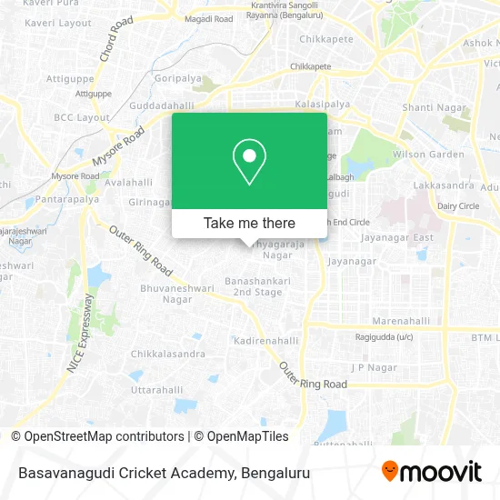 Basavanagudi Cricket Academy map