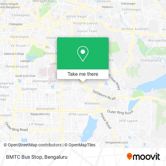 BMTC Bus Stop map