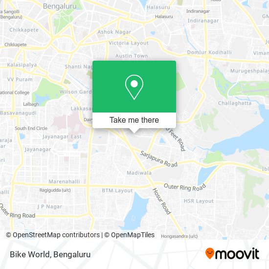 How to get to Bike World in Koramangala by Bus