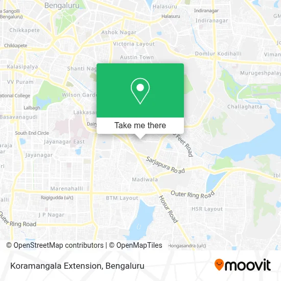 Koramangala Extension map