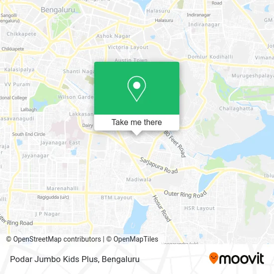 Podar Jumbo Kids Plus map