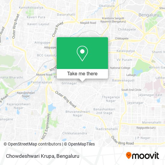 Chowdeshwari Krupa map