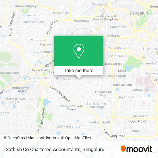 Sathish Co Chartered Accountants map