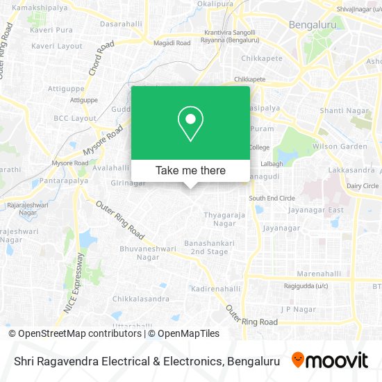 Shri Ragavendra Electrical & Electronics map