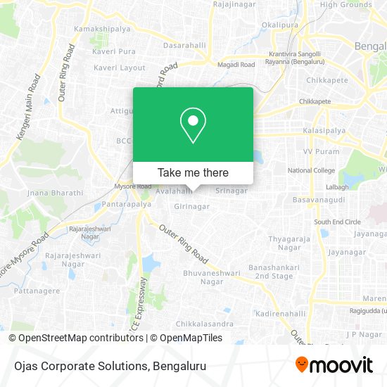 Ojas Corporate Solutions map