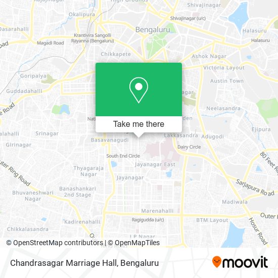 Chandrasagar Marriage Hall map