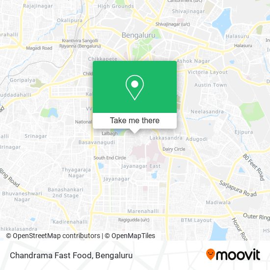 Chandrama Fast Food map