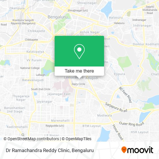 Dr Ramachandra Reddy Clinic map