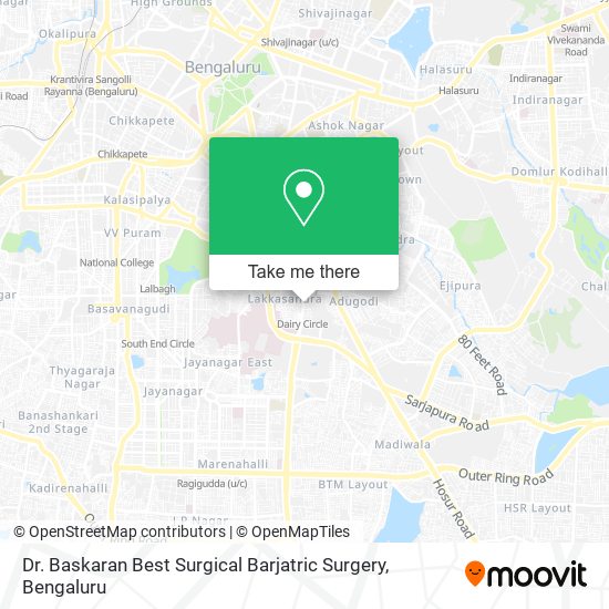 Dr. Baskaran Best Surgical Barjatric Surgery map