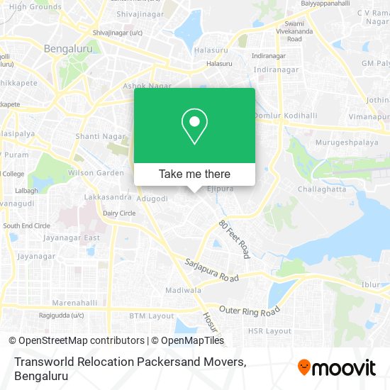 Transworld Relocation Packersand Movers map