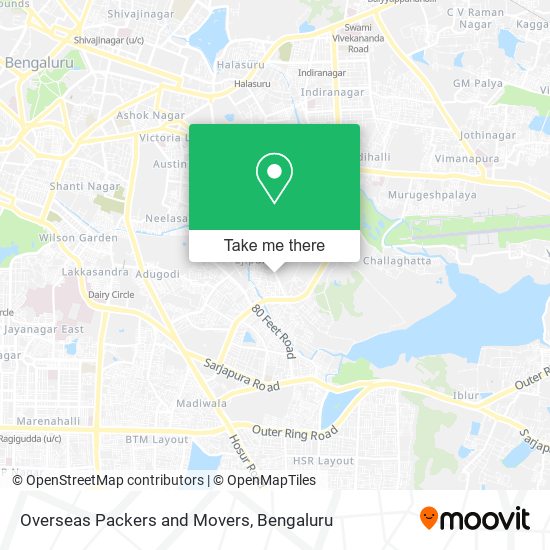 Overseas Packers and Movers map