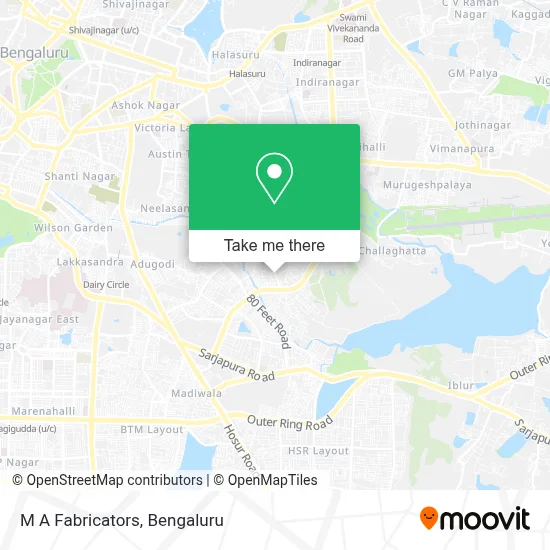 M A Fabricators map
