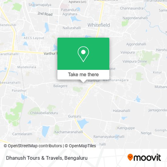 Dhanush Tours & Travels map