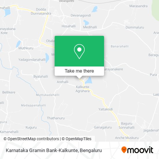 Karnataka Gramin Bank-Kalkunte map