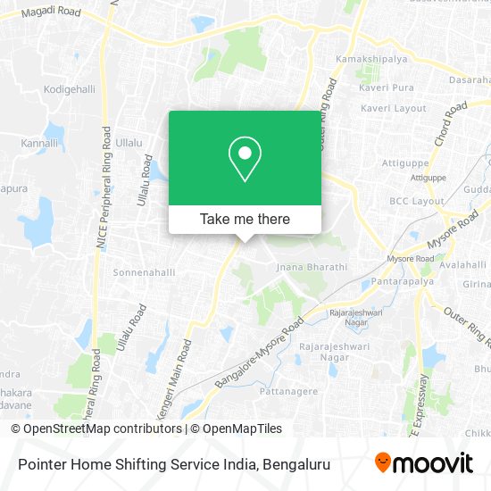 Pointer Home Shifting Service India map