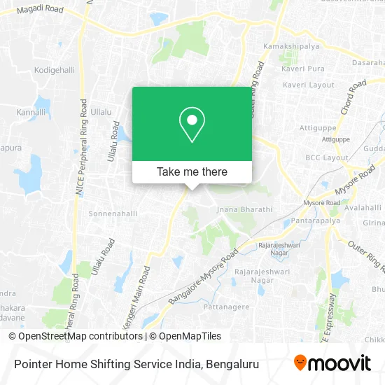 Pointer Home Shifting Service India map