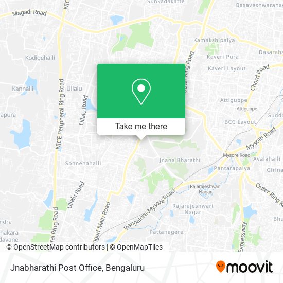 Jnabharathi Post Office map